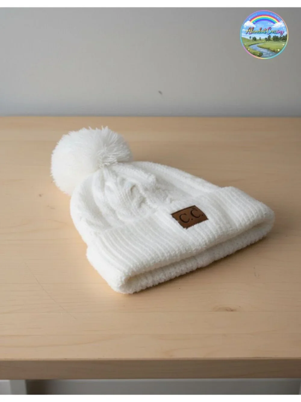 Chenille Beanie Ultra Soft Faux Fur Pom Pom Winter Hat Ski Cap